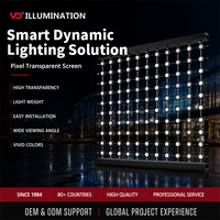 Écran LED en maille média décoratif IP68 pour tunnel de parc et façade de bâtiment