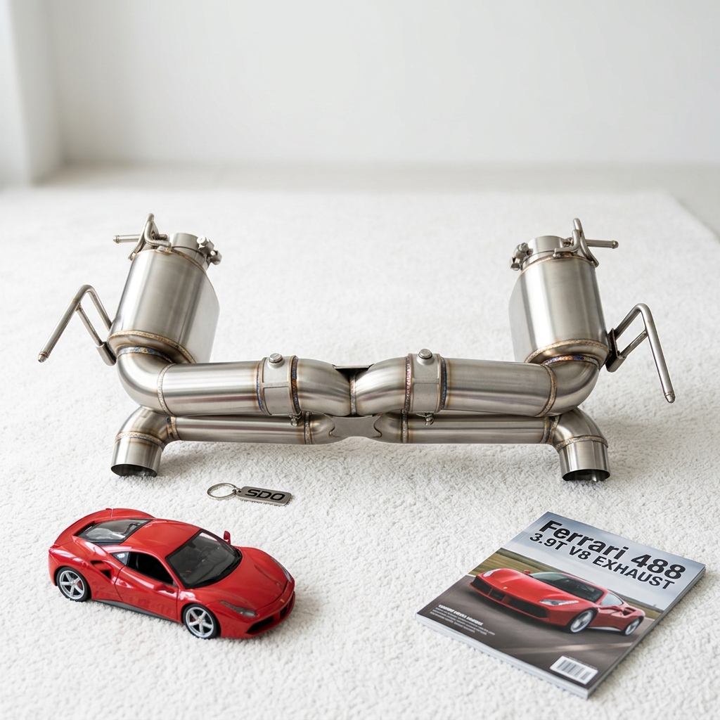 VantaFlow High Quality Stainless Steel Performance Catback Exhaust for Ferrari 488 3.9T V8 2015-2019 Muffler with Vacuum Valve