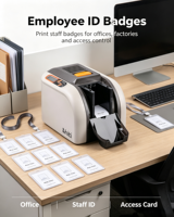 Impresora de Tarjetas de PVC de Sublimación de Alta Velocidad CS220E, Impresión a una Cara en Color, Equipo para Impresión de Tarjetas de Identificación de Empleados y Estudiantes