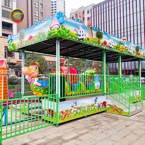 Cheap amusement park mini roller coaster ride electric dragon track train mini roller coaster kids rides
