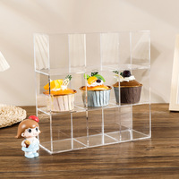 JERY acrylique clair vitrine anti-poussière boîte aveugle Transparent assembler stockage vitrine Collection acrylique Cube pour poupées jouets