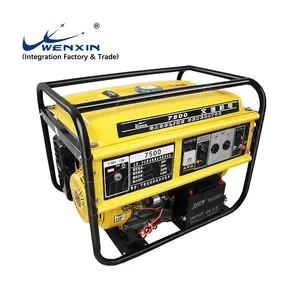 WENXIN Gerador trifásico de GLP Gasolina 5000 W 5500W 5000 Watts 5Kw 5.5Kw Gasolina Gerador