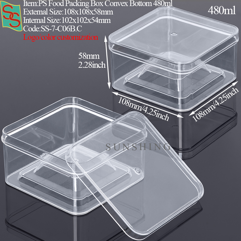 C06B: 108x108x58mm Convex Bottom