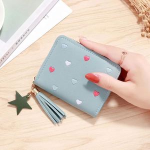 Women's Rectangle Wallet PU Leather Love Heart Large Capacity Sweet <b>Fold</b> Clutch Bag <b>Storage</b> <b>Box</b> and <b>Storage</b> Container - Product Image 6