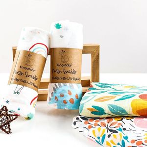 Tùy Chỉnh Trẻ Sơ Sinh Bé Bọc Trẻ Con Bằng Tả Bọc Chăn 2 Lớp Mềm Mại Muslin 70% Tre 30% Bông Khăn Tắm Nhận Chăn - Product Image 4