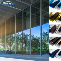Film architectural réfléchissant unidirectionnel en PET pour fenêtres, protection de la vie privée, isolation thermique, vente en gros d'usine