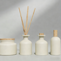 Diffuseur de parfum artisanal de luxe à base de cire de soja, en verre, 200ml/100ml, pour Diwali et Noël