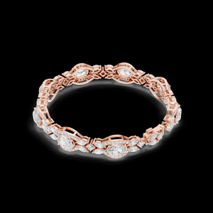 Pulsera de Cadena con Diamantes Cultivados en Laboratorio de Corte de Lujo, Hecha de Plata de Ley con un Brillo Brillante, Diseño Clásico, Regalo para Fiestas - Product Image 6