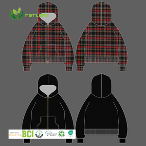 แจ็กเก็ตผู้ชายซิปสองด้านผ้าสักหลาดสองด้านคอตั้งแบบสองด้านมีซิปปกตั้งสองชั้นแบบเลือกได้ - Product Image 6