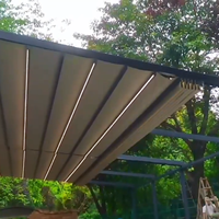 Pérgola de Aluminio para Exterior Duocai con Toldo de Techo Retráctil Totalmente Automático para Terraza en Oferta