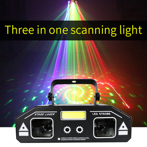 Projecteur Laser Stroboscopique WUZSTAR 3-en-1 pour DJ, Spectacles, KTV, Bar, Scène - Effet Lumineux Laser à Commande Vocale pour Fêtes et Discothèques - Product Image 3