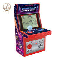 Consola de Juegos Educativa Portátil Mini para Niños, Consola de Juegos Electrónica Retro Clásica con Juegos de Presión de Dedos