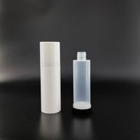 Bouteille de lotion sous vide rechargeable, personnalisée, 1-1,7 oz, écologique, en PP, double couche, impression sérigraphique, droite et ronde, pour toniques et sérums
