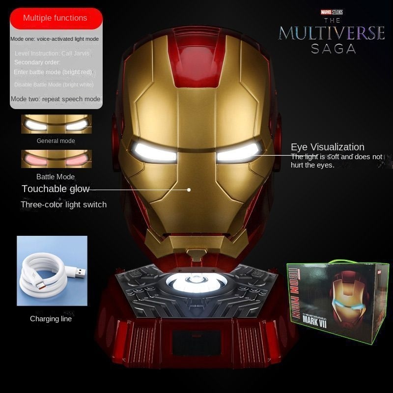 iron man helmet functions MK17 Heartbreaker - Motorized Cosplay Replica activated and electric Unboxing the Disney Springs Iron