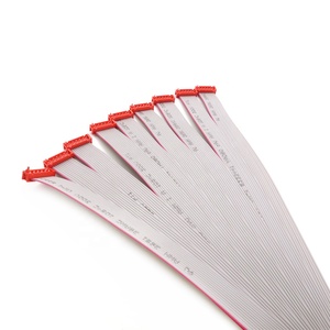 Kabel Pita Datar PVC 28AWG 14pin IDC Konektor Mikro Merah 1.27mm Terjangkau Kustom YZCONN - Product Image 5