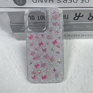 Para Redmi <span class=keywords><strong>Note</strong></span> 13 Pro Glitter Butterfly Diamond Funda de teléfono de lujo para iPhone 15 Pro Max Fundas de teléfono móvil de diamantes de imitación hechas a mano - Product Image 2
