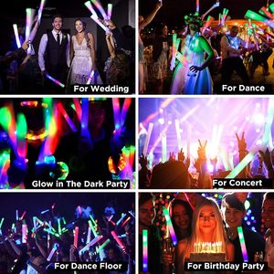 Articles de fête dans l'obscurité : 3 modes, lumières LED clignotantes colorées, fournitures de fête néon - Product Image 2