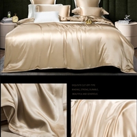 Parure de lit en soie, ensemble de literie de luxe, doux et confortable, écologique pour la peau, drap et couette, 19mm