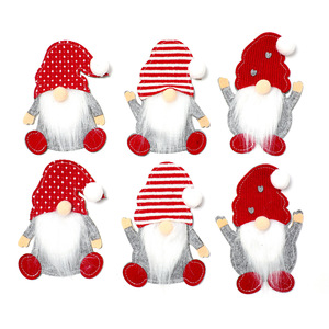 Set <span class=keywords><strong>di</strong></span> posate in stile cartone animato con copriposate in tessuto, design Gnomo Senza Volto Rudolph, per <span class=keywords><strong>Natale</strong></span> e tavola d'hotel - Product Image 5