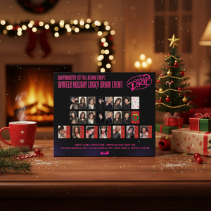 [K POP Officiel] BABYMONSTER YG WINTER HOLIDAY LUCKY DRAW PHOTOCARD SET CD pour adultes - Product Image 3