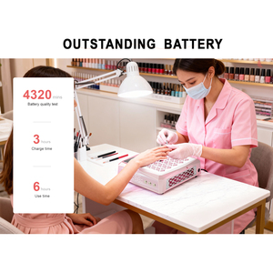 Colector de Polvo de Uñas Eléctrico Recargable, Potente Filtro de Polvo para Manicura, Aspirador de Polvo para Uñas Acrílicas y Gel - Product Image 5