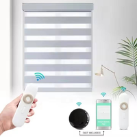 Persianas Zebra Motorizadas Eléctricas con Filtro de Luz de Diseño Moderno y Alta Calidad para Ventana, Gran Venta