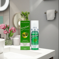 Greelux Fresh Mint Herbal Hoa Linh Semprotan Mulut 12ml Ukuran Reguler Unisex Penghilang Bau Mulut Cepat Perawatan Mulut Penghilang Bau