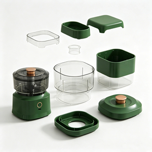 Stampo a iniezione OEM per Mini <span class=keywords><strong>Tritatutto</strong></span> e Macinino Elettrico per Verdure, Coperchio e Base in Plastica Personalizzati, Componenti per Prodotti Domestici - Product Image 1
