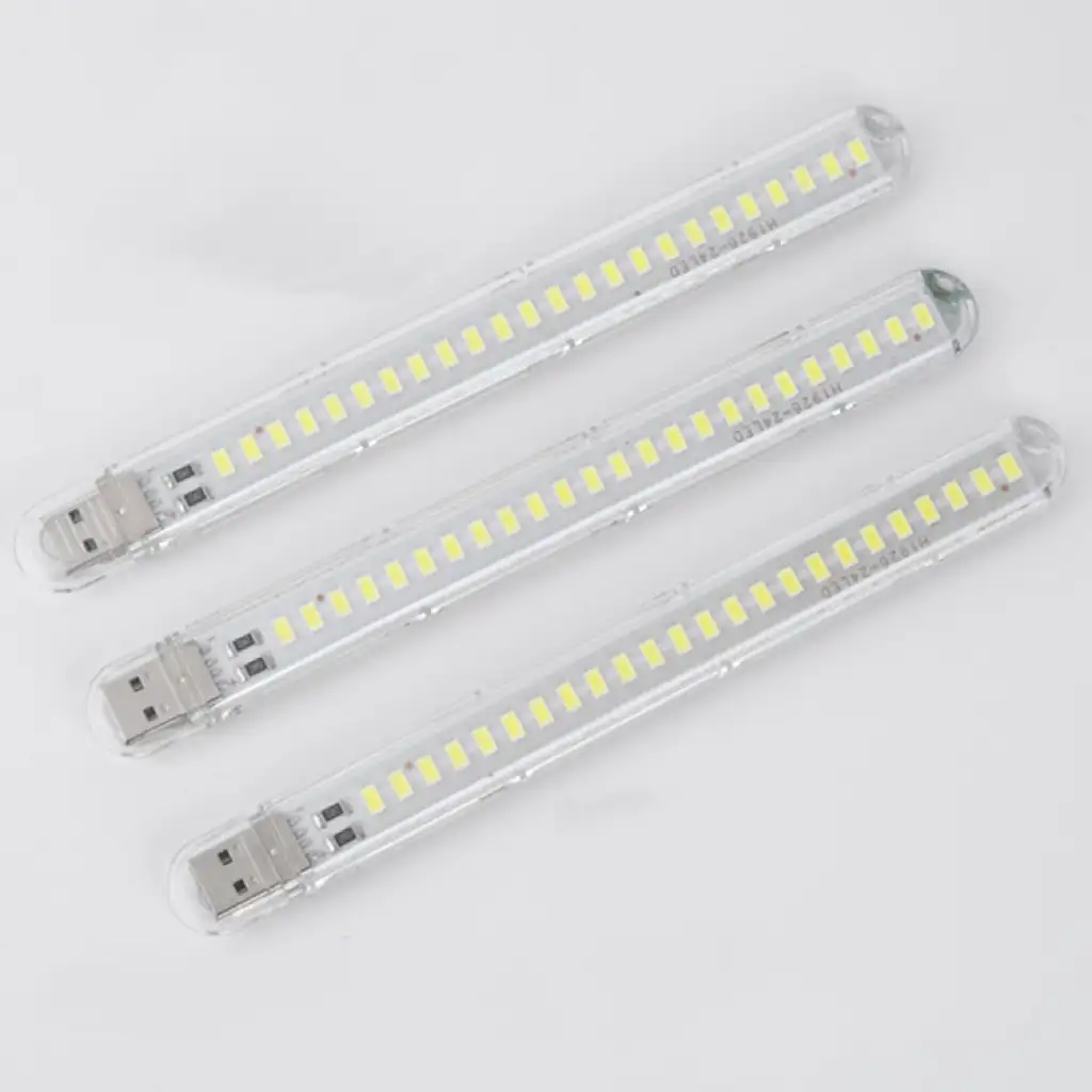 Lampu LED Malam Portabel, Hemat Energi 24 Buah Lampu Hias Malam USB Lampu Putih Hangat Kualitas Lampu Malam Colokan USB