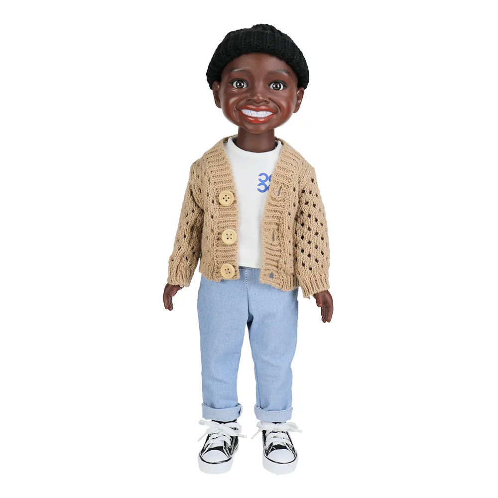 子供のための安い16インチBjd黒人形黒赤ちゃん人形アフリカ系アメリカ人