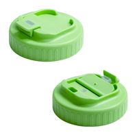 Nouveau design, couvercle à bec verseur en plastique sans BPA de 70 mm et 86 mm, couleur personnalisée, pour bocal Mason