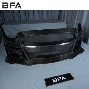 Pare-chocs avant tout en fibre de carbone noir BFA neuf pour <span class=keywords><strong>Ford</strong></span> <span class=keywords><strong>Mustang</strong></span> <span class=keywords><strong>GT</strong></span> 2015-2023, mise à niveau au style Shelby GT500 - Product Image 5