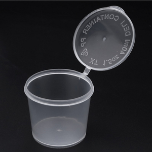 Wegwerp Kleine Plastic Saus 1Oz Pudding Gedeelte Kruiderij Cups Met Deksels, Jello Shot Cups