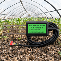 Sonde de température et d'humidité du sol EC IP68 RS485 en acier inoxydable 70mm pour la surveillance agricole en serre et l'agriculture intelligente