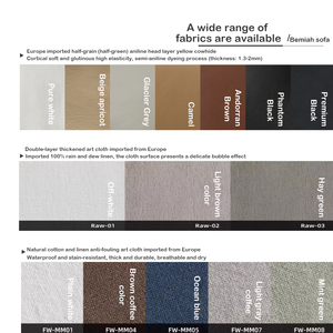 Classique Super Grande Combinaison Élégant Tissu Salon De Beauté Canapé Canapés Modulaires En Cuir Véritable Combo Canapé Sectionnel - Product Image 6