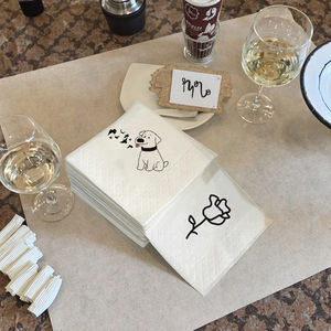 少量生産 カスタムロゴ入りバッグ ディナーナプキン 2プライ バージンウッドパルプ カラー印刷 OEMブランド ホテル レストラン 広告 4/6/8枚入り - Product Image 2