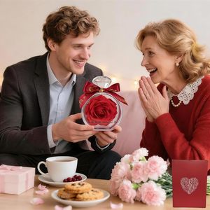Cadeau pour la fête des mères, fleur éternelle, cadeau créatif, cadeau de Noël, cadeau d'anniversaire, cadeau de demande en mariage, cadeau de la Saint-Valentin - Product Image 5