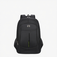 Nueva Mochila de Lujo Casual para Negocios, Gran Capacidad, para Portátil, con Forro de Nailon y Patrón de Letras, para Hombre