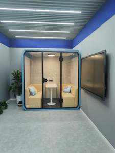 Salle de conférence, salle insonorisée, <span class=keywords><strong>chambre</strong></span> silencieuse, cabine téléphonique insonorisée intérieure, cabine insonorisée mobile, salle de diffusion en direct - Product Image 1