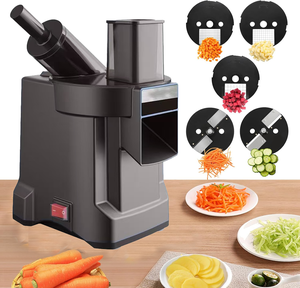 Cortadora de Verduras Eléctrica Multifuncional, Rebanadora, Picadora, Procesador de Alimentos para Cocina Doméstica y Comercial, CE RTS - Product Image 1