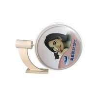 Affichage publicitaire rotatif lumineux pour extérieur, boîte à lumière circulaire rotative, panneau lumineux LED rond pour extérieur