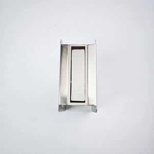 WEKIS Custom Black Solid Brass Modern Privacy Pocket Door Lock <b>Screw</b> Installation 1-Year Warranty Durable Feature Quick & Easy - Product Image 5