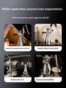Mousseur à lait vapeur Aleman AK47, mini-outil portable pour café et latte art, usage domestique et extérieur - Product Image 4