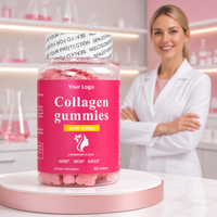 Gummies au collagène avec biotine et vitamines, complément alimentaire pour la beauté, anti-âge et éclaircissant
