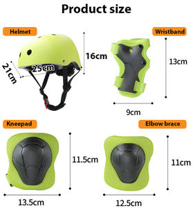 Équipement de protection pour vélo d'équilibre, trottinette et skateboard : casque et protections genoux, coudes et poignets - Product Image 3