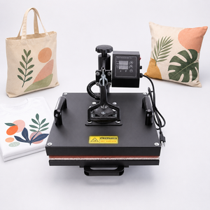 New 15x15 Inch Semi-Automatic High Pressure Heat Press Machine for T-Shirt Sublimation Transfer Printing 110V 220V