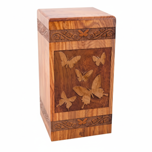 Urnas de madera de estilo americano moderno hechas a mano de gran calidad, urnas de cremación para hombres y mujeres, urnas decorativas para adultos - Product Image 1