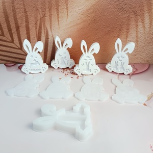 แม่พิมพ์ซิลิโคนสำหรับจัดเก็บเค้กรูปกระต่าย3D S1307เป็นมิตรกับสิ่งแวดล้อมทำด้วยมือ - Product Image 5