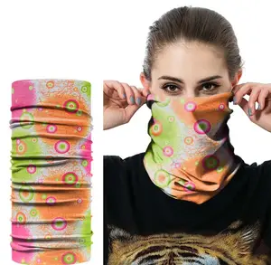 Masker kepala, serat mikro poliester tanpa kelim dewasa syal Bandana penutup kepala masker tabung - Product Image 4