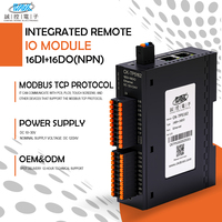 Commutateur 16 canaux/entrée et sortie numériques (io) Ethernet Cascade Modbus TCP 16DI16DO Sortie transistor pour équipement d'automatisation